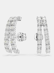 Swarovski White Matrix Stud Earrings - Image 1 of 6