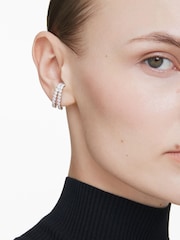 Swarovski White Matrix Stud Earrings - Image 5 of 6