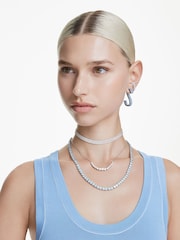 Swarovski White Matrix Stud Earrings - Image 6 of 6