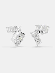 Swarovski Silver Tone x Ariana Grande Rhodium Plated Baguette Cut Ear Cuffs - Image 1 of 9