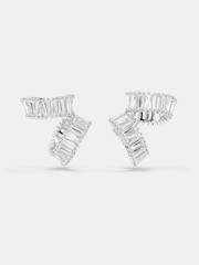 Swarovski Silver Tone x Ariana Grande Rhodium Plated Baguette Cut Ear Cuffs - Image 2 of 9