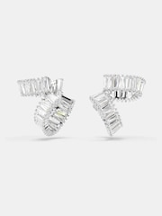 Swarovski Silver Tone x Ariana Grande Rhodium Plated Baguette Cut Ear Cuffs - Image 5 of 9
