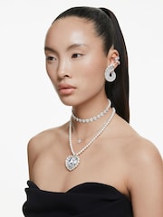 Swarovski Silver Tone x Ariana Grande Rhodium Plated Baguette Cut Ear Cuffs - Image 7 of 9
