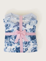Monsoon Pointelle-Pyjama aus 100 % Baumwolle, 2er Pack - Bild 4 von 4