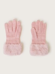 Monsoon Pink Glam Ring Gloves - Image 2 of 3
