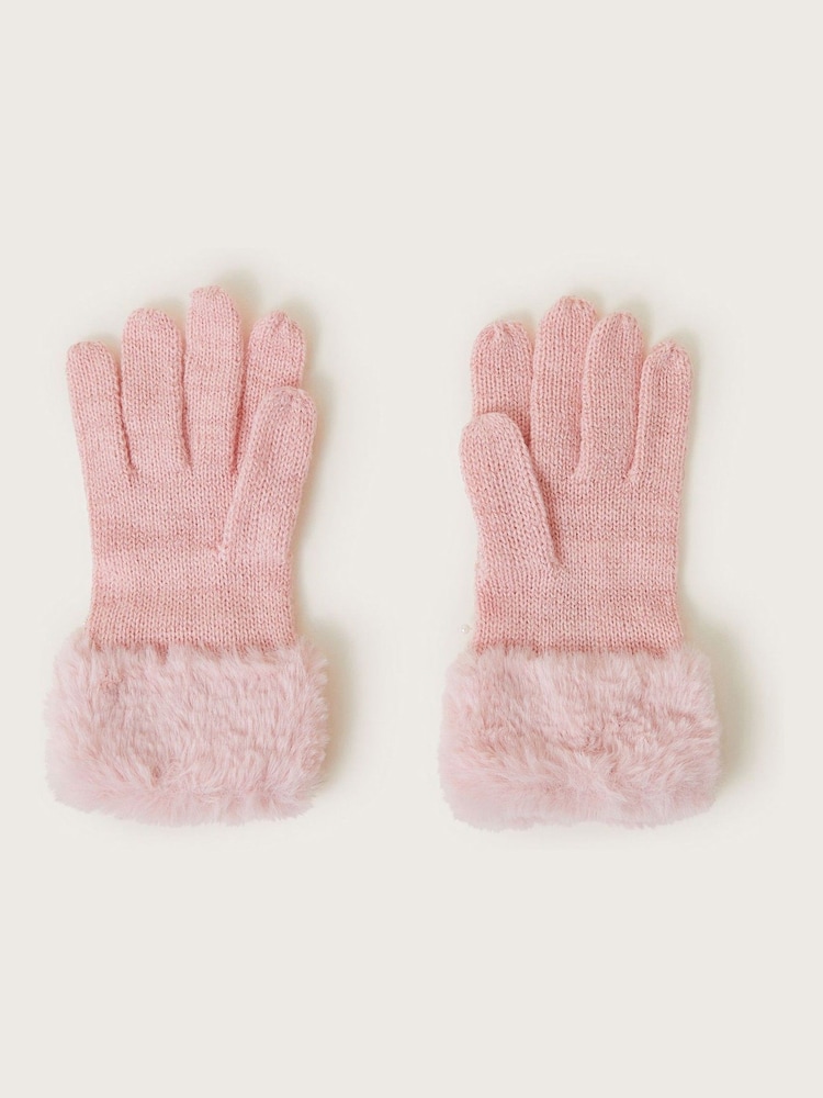 Monsoon Pink Glam Ring Gloves - Image 2 of 3