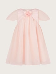 Monsoon Natural Baby Hannah Corsage Dress - Image 1 of 3