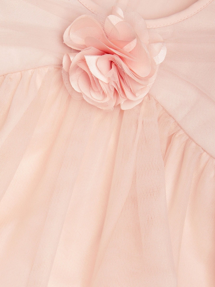 Monsoon Natural Baby Hannah Corsage Dress - Image 3 of 3