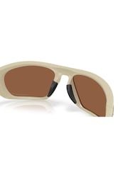 Oakley Cream Lateralis Rectangle Sunglasses - Image 6 of 8