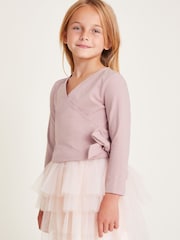 Monsoon Purple Long Sleeve Dance Wrap Top - Image 1 of 4