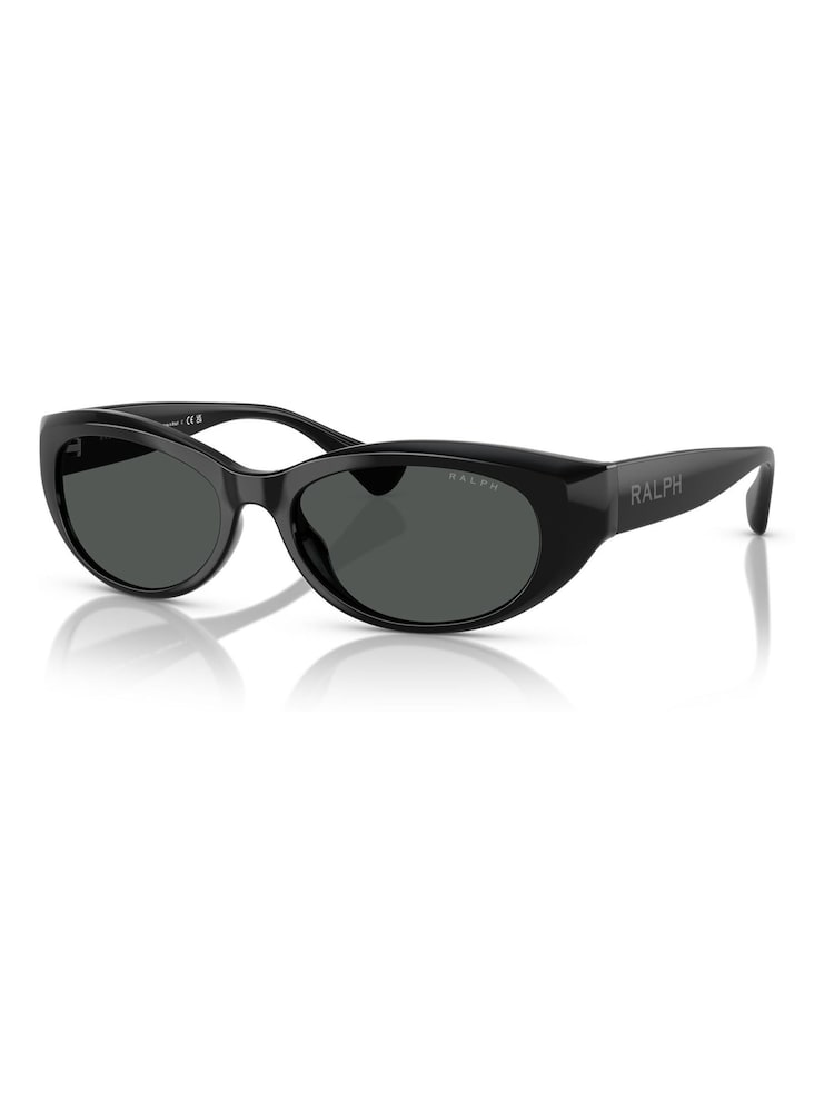 Ralph By Ralph Lauren RA5327U Black Oval Sunglasses - Image 1 of 5