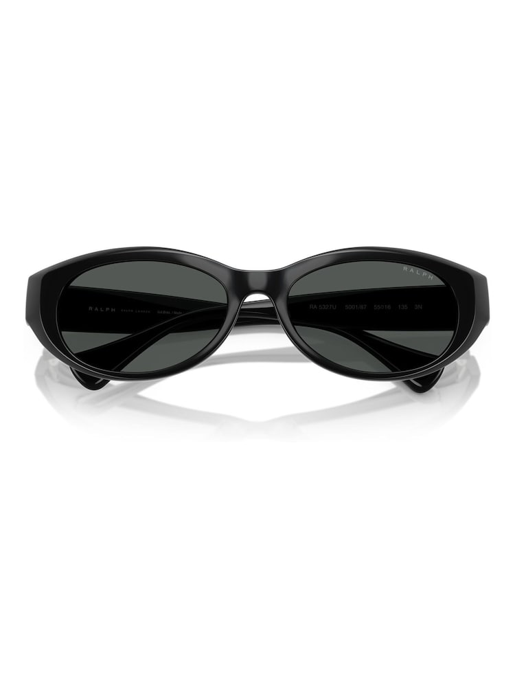 Ralph By Ralph Lauren RA5327U Black Oval Sunglasses - Image 5 of 5