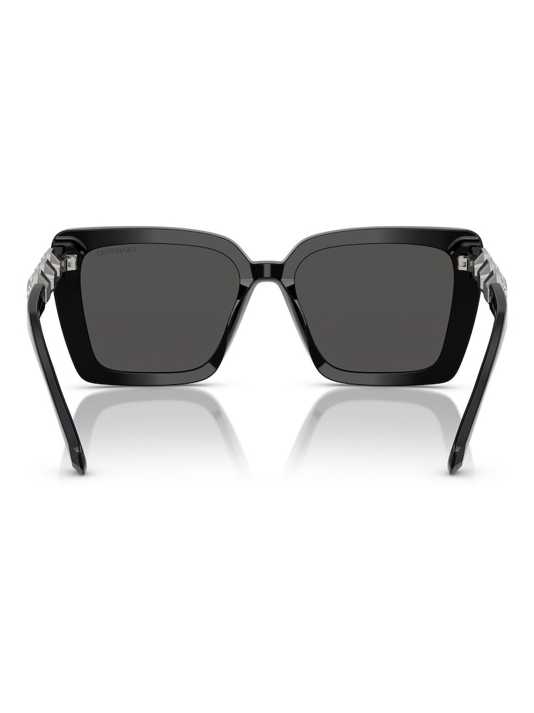 Swarovski Black Square Black Sunglasses - Image 2 of 5