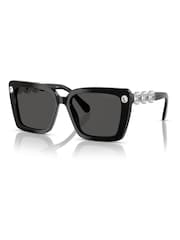 Swarovski Black Square Black Sunglasses - Image 5 of 5