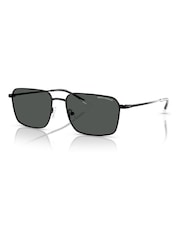 Armani Exchange Rectangle Black Sunglasses - Image 1 of 5