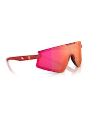 Ferrari Red Scuderia Irregular Sunglasses - Image 4 of 6