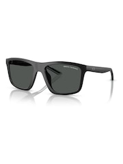 Armani Exchange – schwarze, quadratische Sonnenbrille - Bild 1 von 5