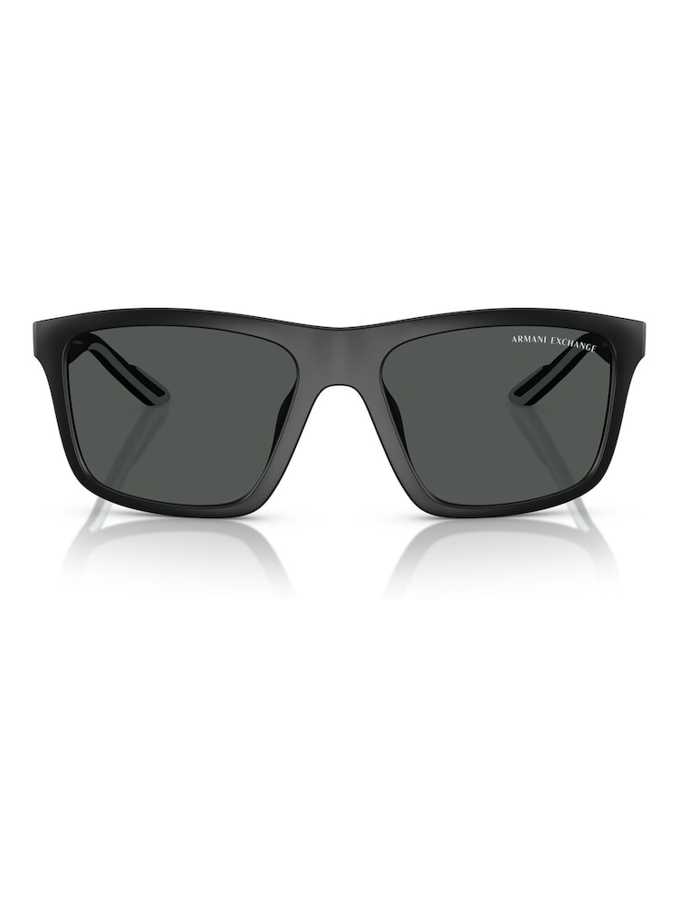 Armani Exchange – schwarze, quadratische Sonnenbrille - Bild 2 von 5