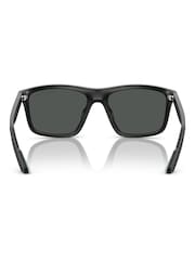 Armani Exchange – schwarze, quadratische Sonnenbrille - Bild 5 von 5