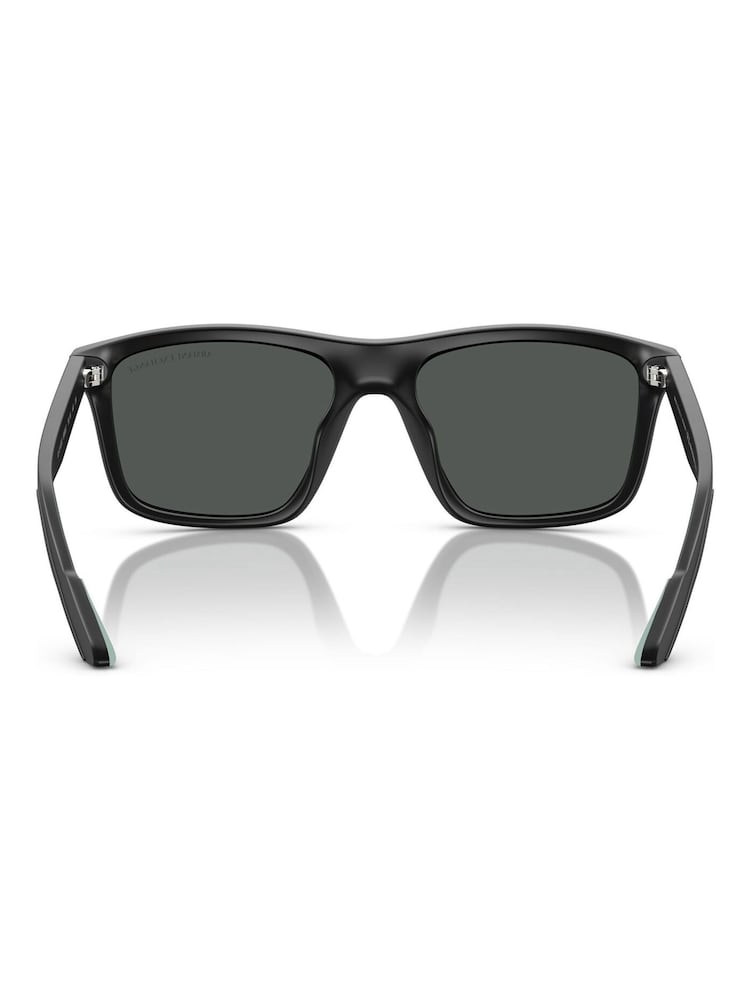 Armani Exchange – schwarze, quadratische Sonnenbrille - Bild 5 von 5