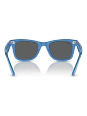 Ray Ban Blue Wayfarer Square Sunglasses - Bild 3 von 7