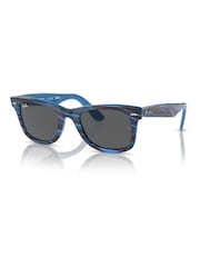 Ray Ban Blue Wayfarer Square Sunglasses - Bild 6 von 7