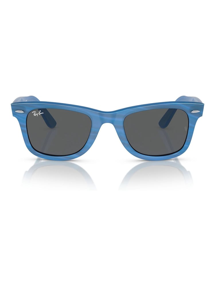 Ray Ban Blue Wayfarer Square Sunglasses - Bild 7 von 7