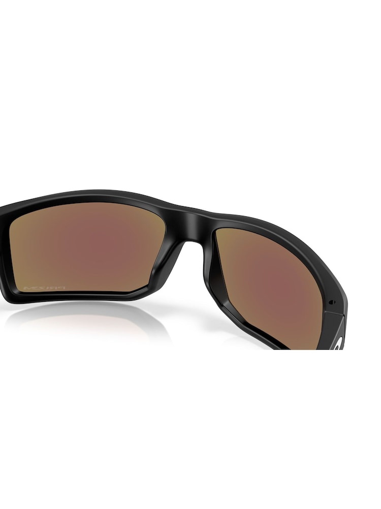Oakley Gibston Xl Rectangle Black Sunglasses - Image 8 of 8