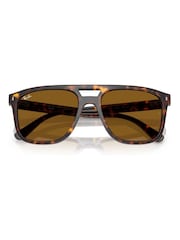 Ray-Ban – Rb2213 – quadratische Sonnenbrillen in Braun - Bild 1 von 6