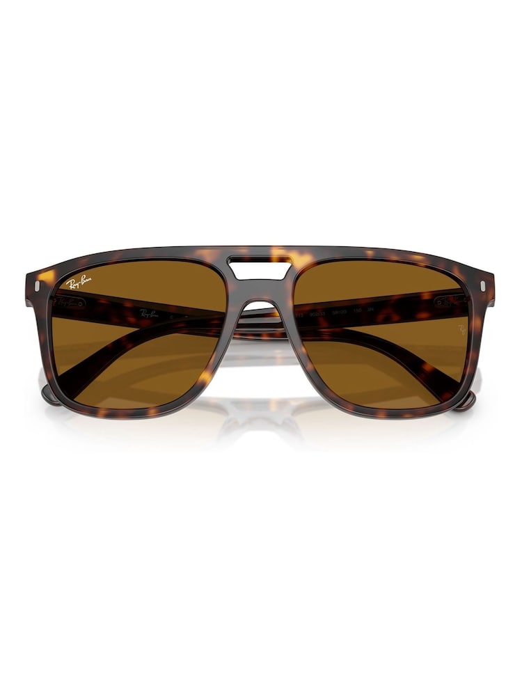 Ray-Ban – Rb2213 – quadratische Sonnenbrillen in Braun - Bild 1 von 6
