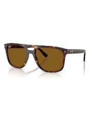 Ray-Ban – Rb2213 – quadratische Sonnenbrillen in Braun - Bild 3 von 6