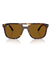 Ray-Ban – Rb2213 – quadratische Sonnenbrillen in Braun - Bild 5 von 6
