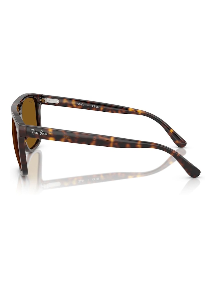 Ray-Ban – Rb2213 – quadratische Sonnenbrillen in Braun - Bild 6 von 6