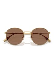 Polo Ralph Lauren Gold Ph3158 Round Sunglasses - Image 5 of 5
