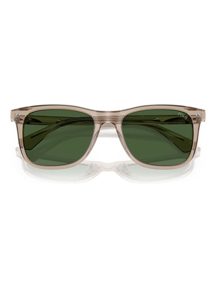 Polo Ralph Lauren Grey Ph4220U Square Sunglasses - Image 1 of 5