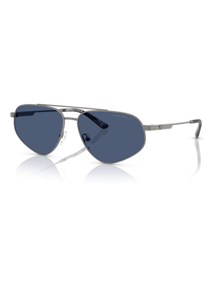 Emporio Armani Grey Ea2156 Pilot Sunglasses - Image 1 of 5