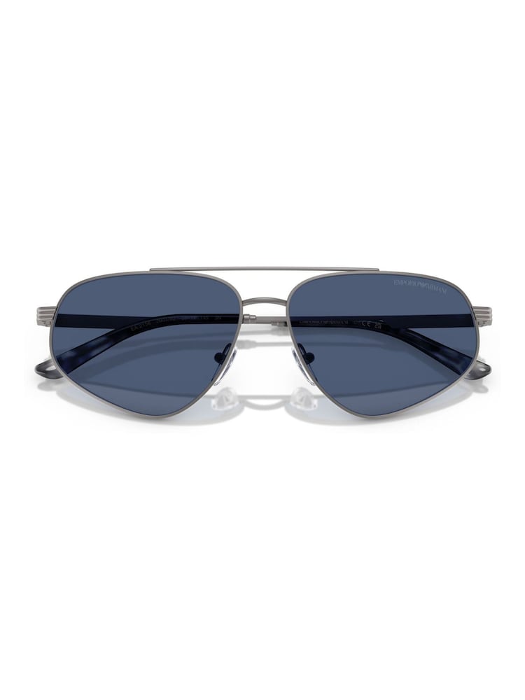 Emporio Armani Grey Ea2156 Pilot Sunglasses - Image 2 of 5
