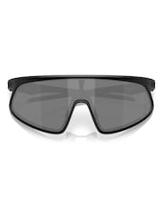 Oakley RSLV Rectangle Black Sunglasses - Image 4 of 8