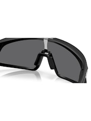 Oakley RSLV Rectangle Black Sunglasses - Image 8 of 8