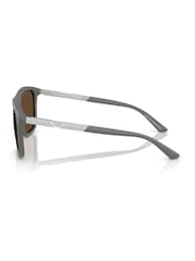 Emporio Armani Grey Ea4237 Square Sunglasses - Image 2 of 5