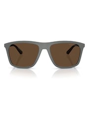 Emporio Armani Grey Ea4237 Square Sunglasses - Image 3 of 5