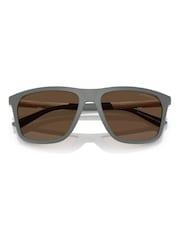 Emporio Armani Grey Ea4237 Square Sunglasses - Image 5 of 5