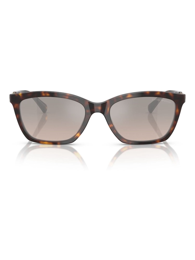 Emporio Armani Ea4238 Cat Eye Brown Sunglasses - Image 1 of 5