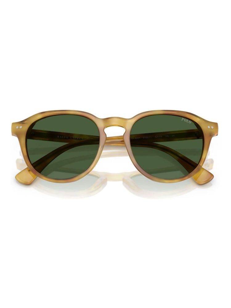 Polo Ralph Lauren Brown Ph4221 Phantos Sunglasses - Image 1 of 5