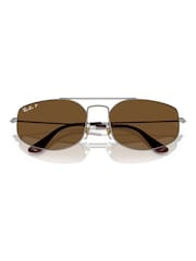 Ray Ban Brown  Explorer 5 Irregular Sunglasses - Image 1 of 6