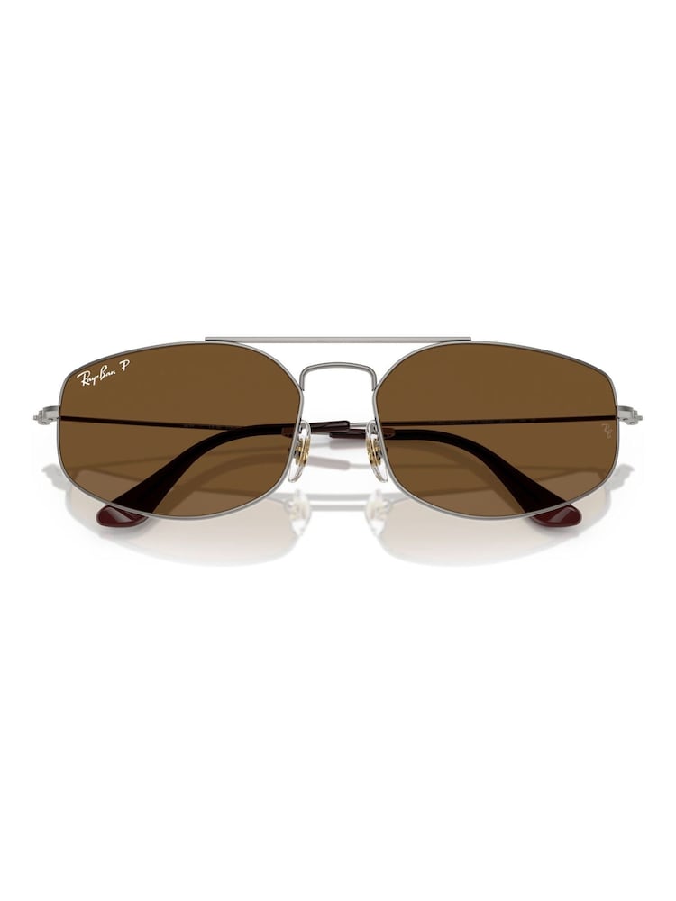 Ray Ban Brown  Explorer 5 Irregular Sunglasses - Image 1 of 6