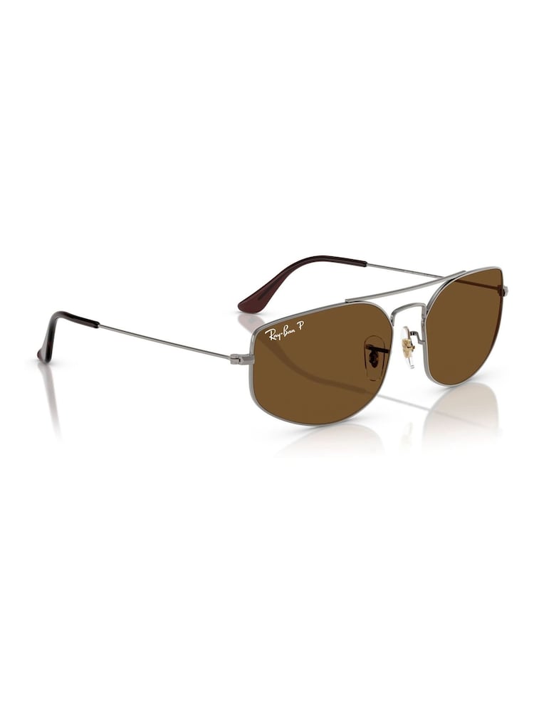Ray Ban Brown  Explorer 5 Irregular Sunglasses - Image 6 of 6