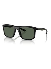 Emporio Armani EA4234U – quadratische, schwarze Sonnenbrille - Bild 1 von 5