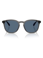 Polo Ralph Lauren Grey Ph4222U Round Sunglasses - Image 1 of 5
