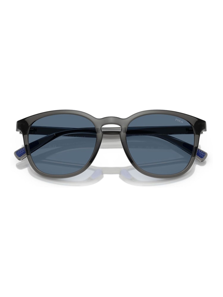 Polo Ralph Lauren Grey Ph4222U Round Sunglasses - Image 5 of 5